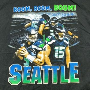 ➡️Seattle Seahawks Boom Boom Boom Tee Men’s Size 2XLarge